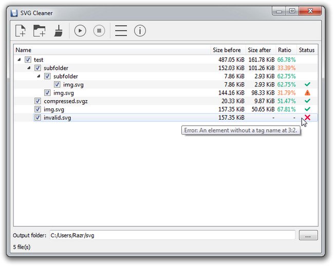 SVG Cleaner 0.9.5 + Portable SVG Cleaner 0.9.5 + Portable