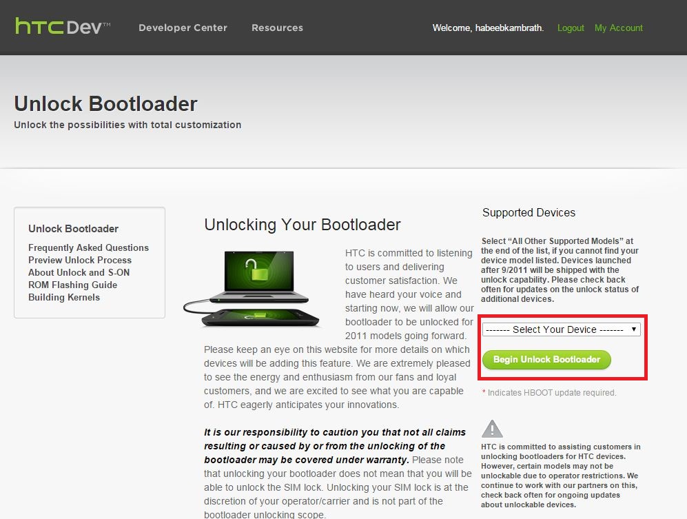 HTC Easy Unlock Bootloader Tool