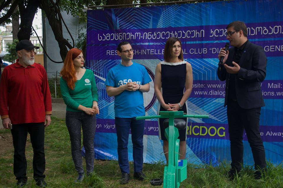 საქართველოში ენერგიის დამზოგავი პირველი ველოსიპედი ქუთაისში დაიდგა