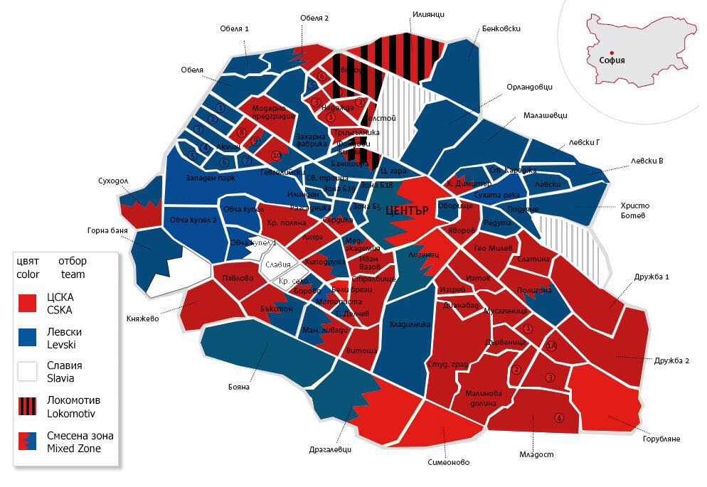 Карта на софия