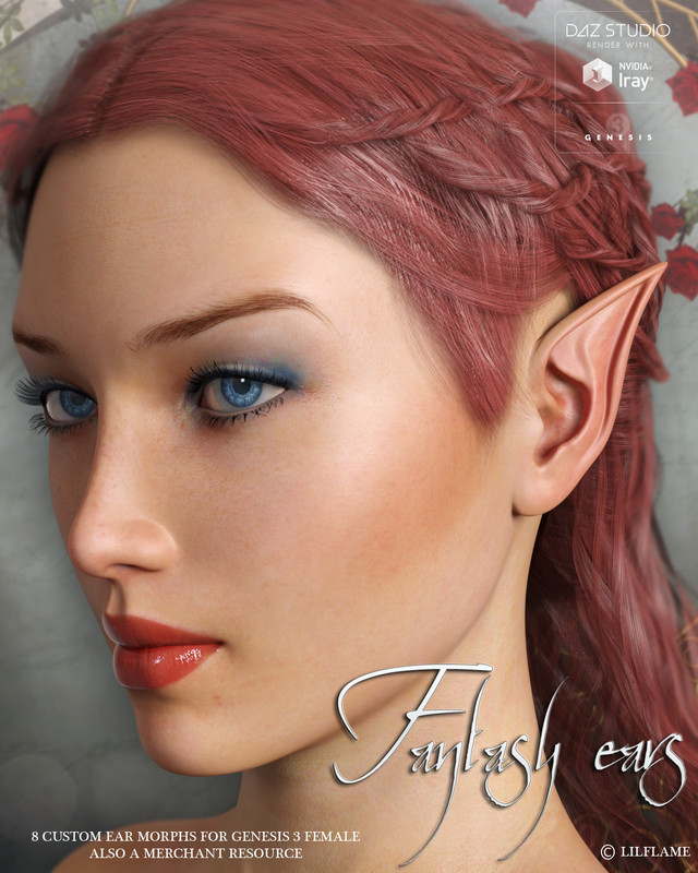 LF's Fantasy Ears for Genesis 3 Female