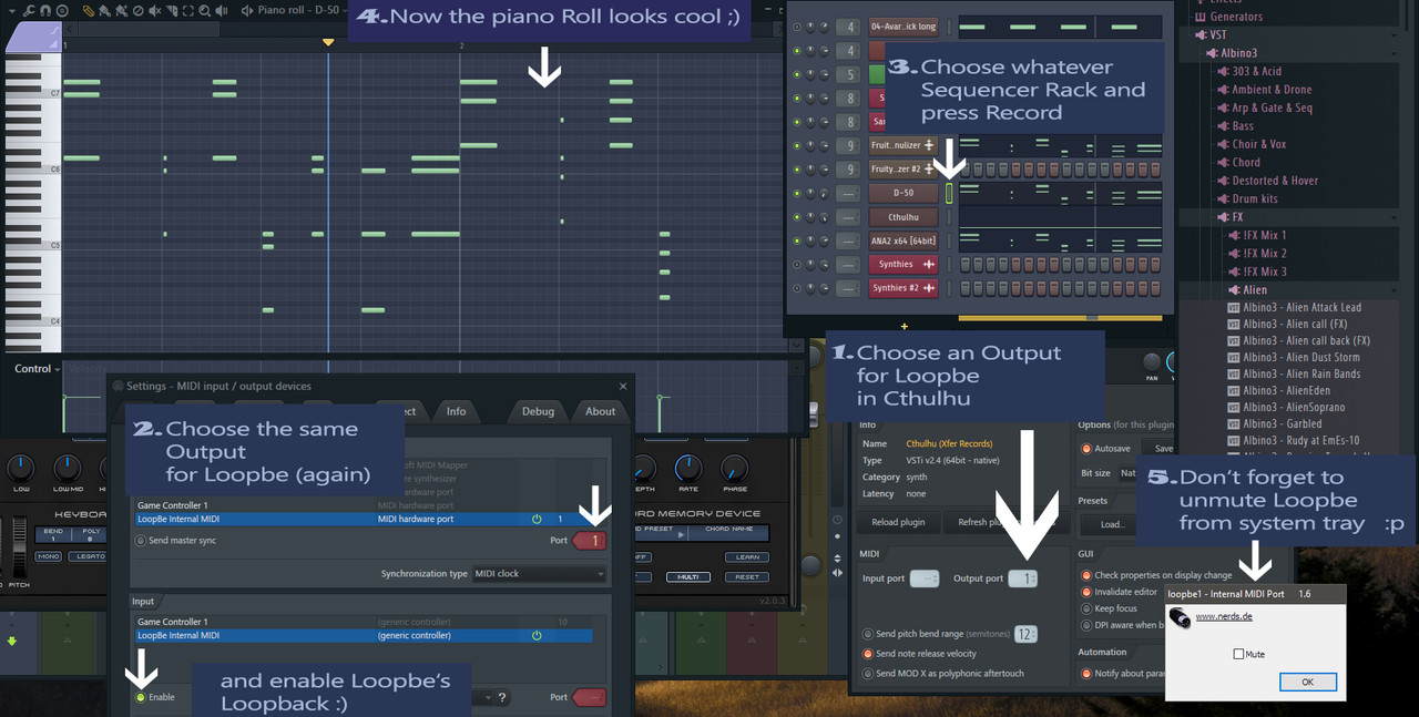 Tipp: Record Cthulhu's MIDI Output in FL Studio | AudioSEX - Professional  Audio Forum