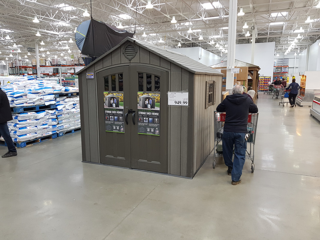 Storage Sheds At Costco Everton 8 Ft X 12 Ft Deluxe Wood Storage Shed