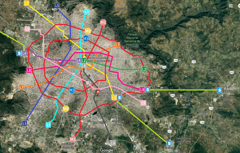 mapa masivo de la ciudad