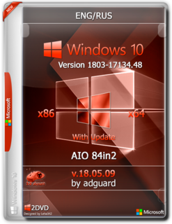 Windows10 RS4 V1803 17134 48 x64 AIO 42in1 Pre Activated Eng Rus Soft4Win