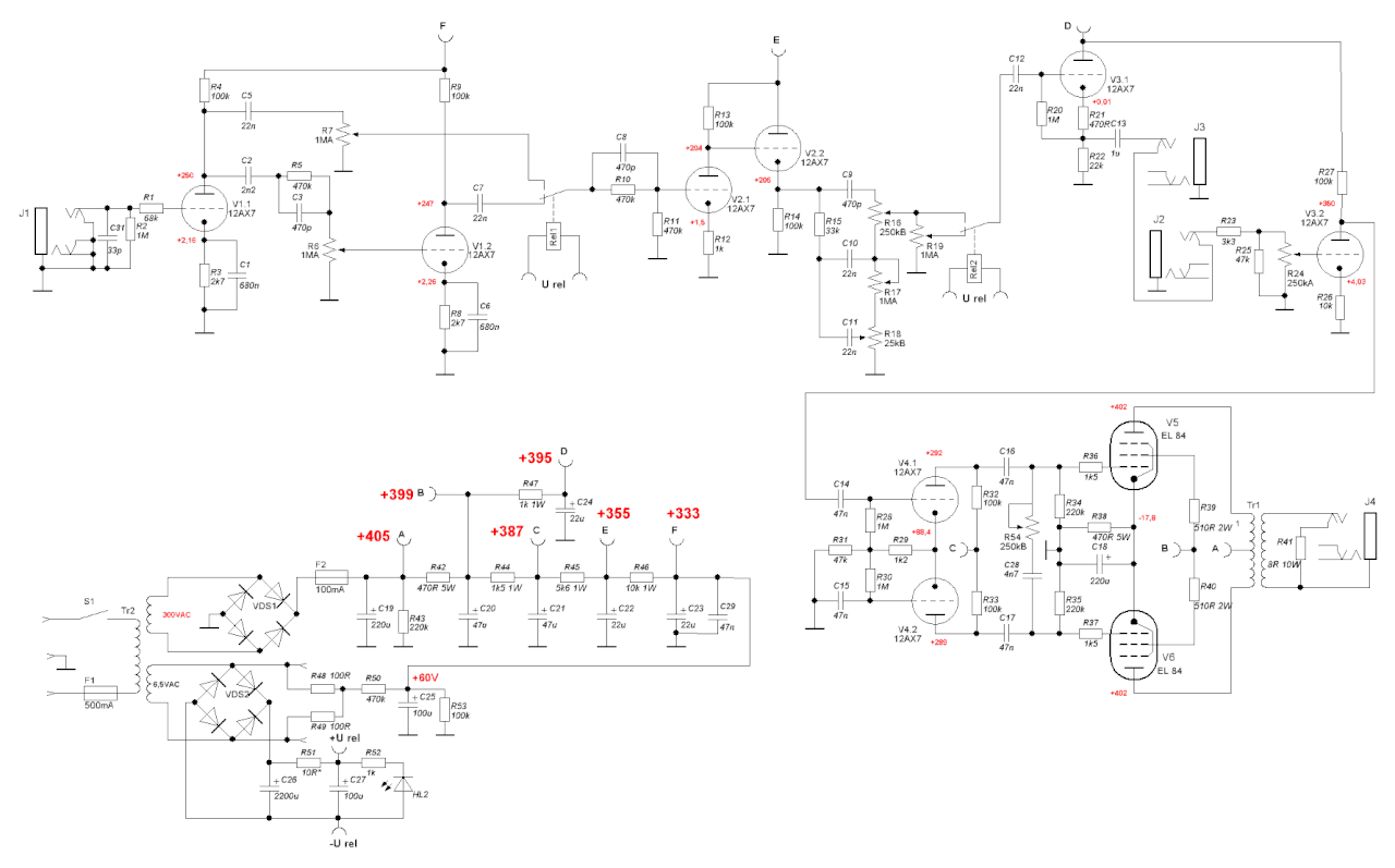 Схема marshall mg15cfx